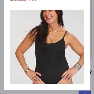 Andie - The Amalfi One Piece Swimsuit - Flat - Black - Classic - Full Coverage